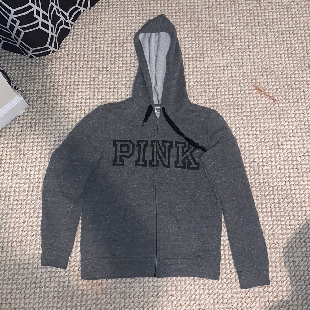 Grey PINK Zipup